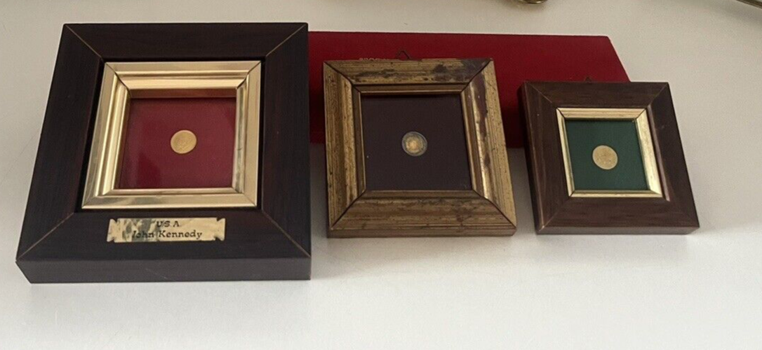 🔴 Monete JHON KENNEDY 1917 1963 GIOVANNI PAOLO monete più piccole del mondo