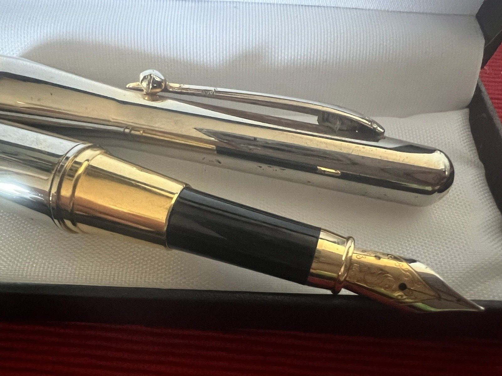 Stilus Pens Fountain Chrome Cartridge Nibs Iridium Scrivono 2 Pens