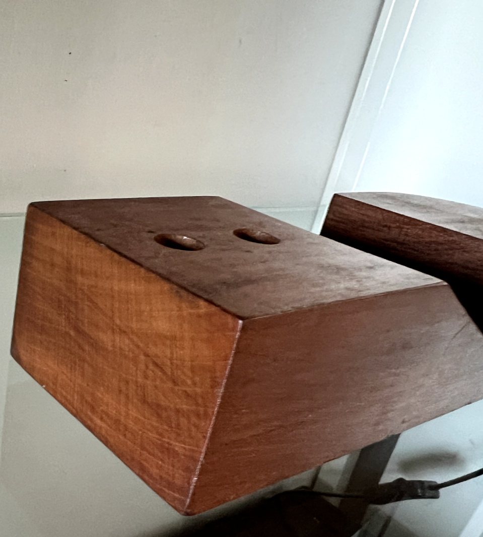 🔴 Base penna stilografica sfera stilofori scrivania portapenna LEGNO L 19