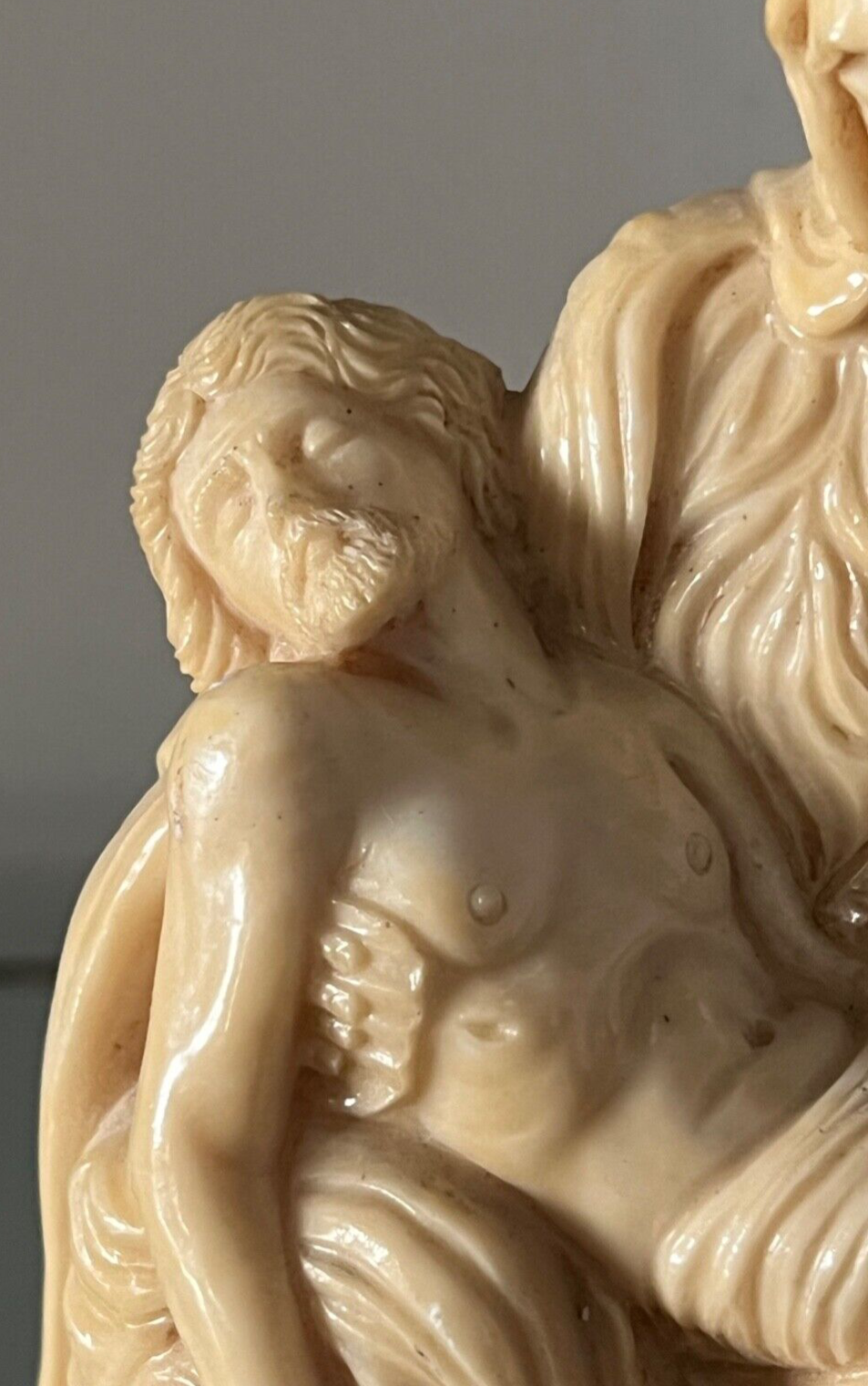🔴 LA PIETA' statua scultura GIANNETTI in pasta di marmo ANNO SANTO 1975