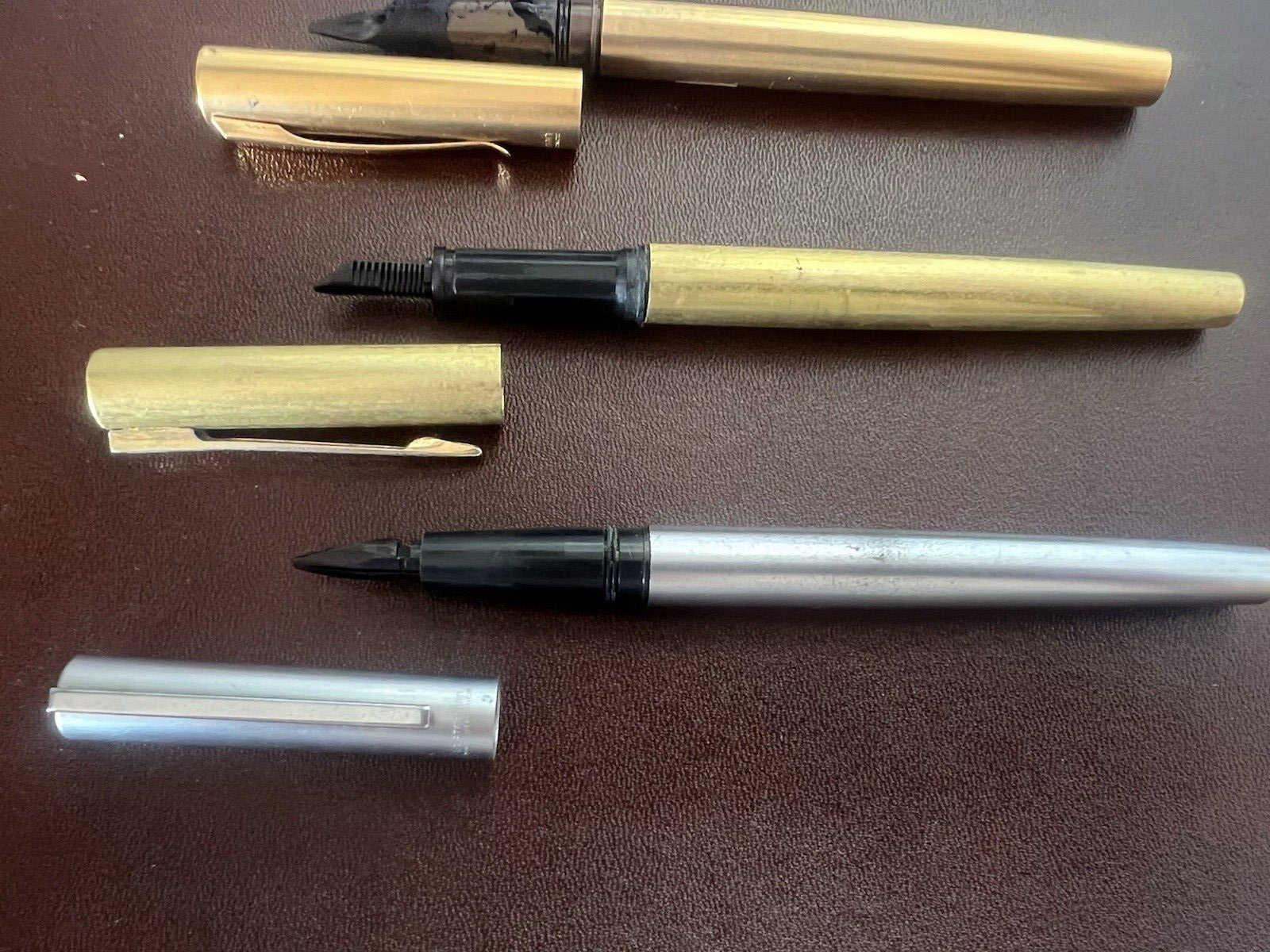🔴 WATERMAN fountain pen spare parts body caps LOT 4 PCS 