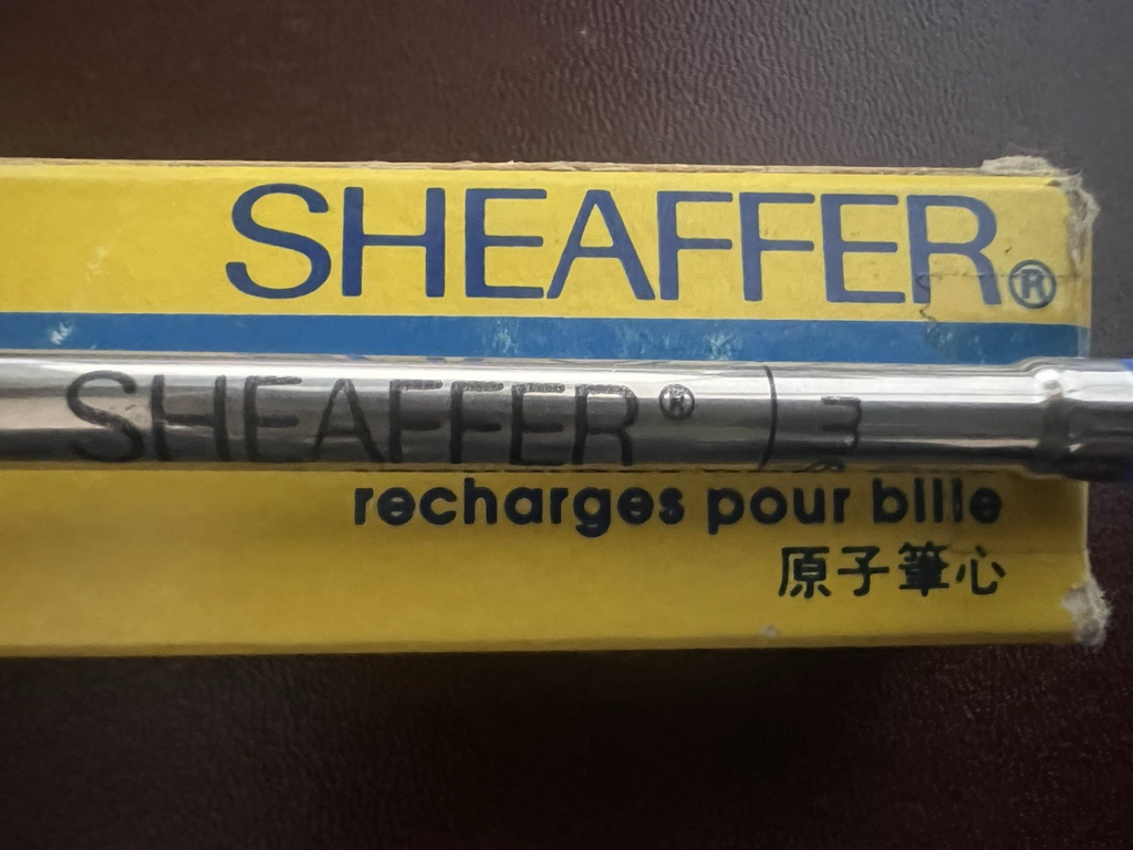 Sheaffer Refill Stift Tinte Blau M Medium Neu Laden Ersatzteile RAR