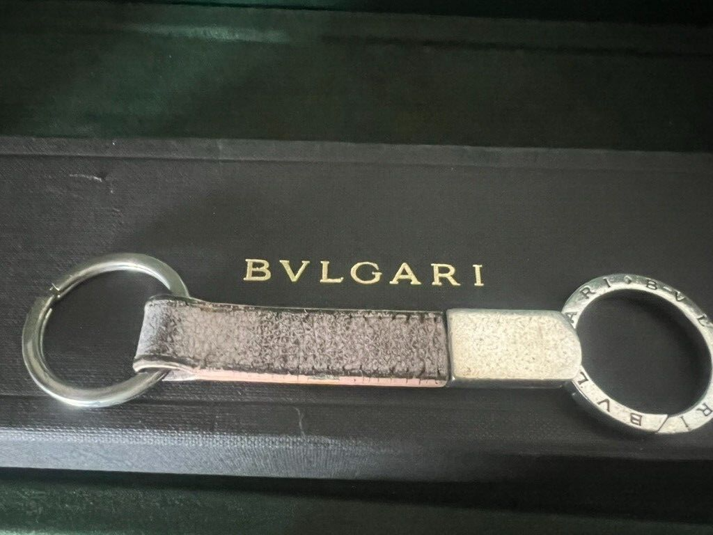 Bulgari Keyring Woman With Rings Side L 13 CM With Case Vintage