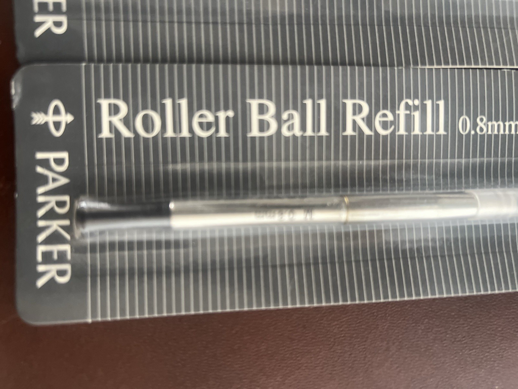 Parker Recharge Stylo-Plume Roller Ball Encre Noir M 3 Pièces Recharge