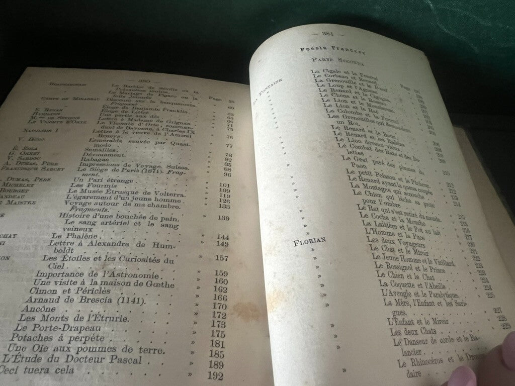 Livre Anthologie Novelle Français Italien En Prose Romeo Del 1894