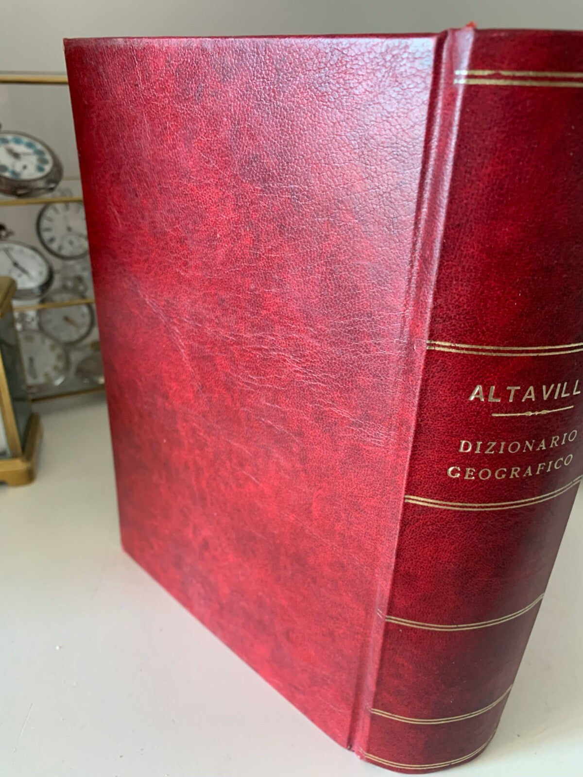 🔴 Book KINGDOM OF ITALY historical geographical dictionary Altavilla antique 1875 