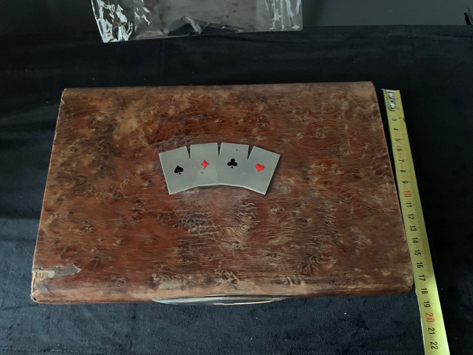 🔴 CARTE GIOCO REPUBBLICA 1951 francesi scatola sigle ARGENTO vintage