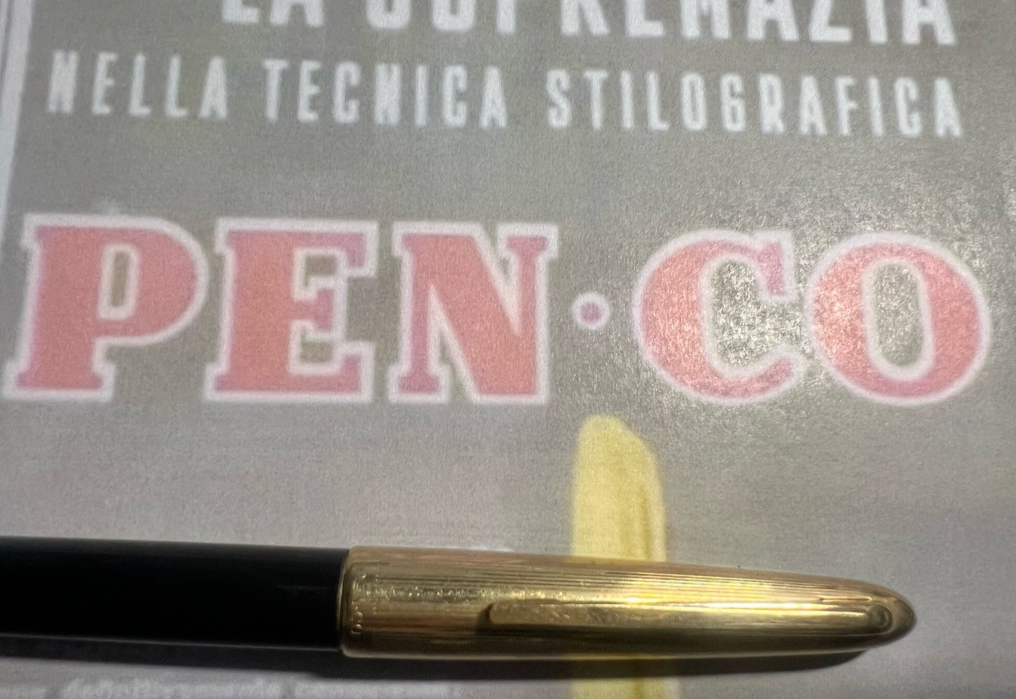 🔴 PEN CO penna stilografica 53 pennino a diamante ORO 14 kt vintage Penco G