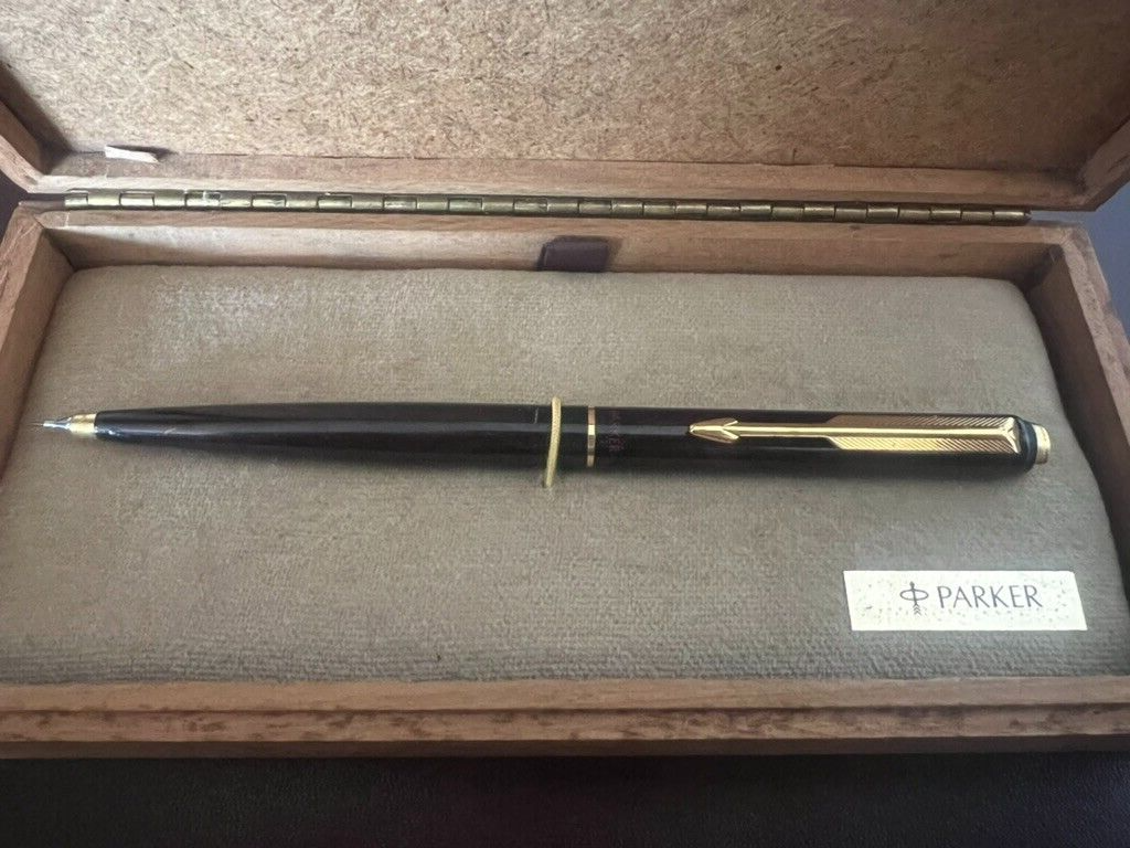 🔴 PARKER 180 mechanical pencil lacquer writes with case 