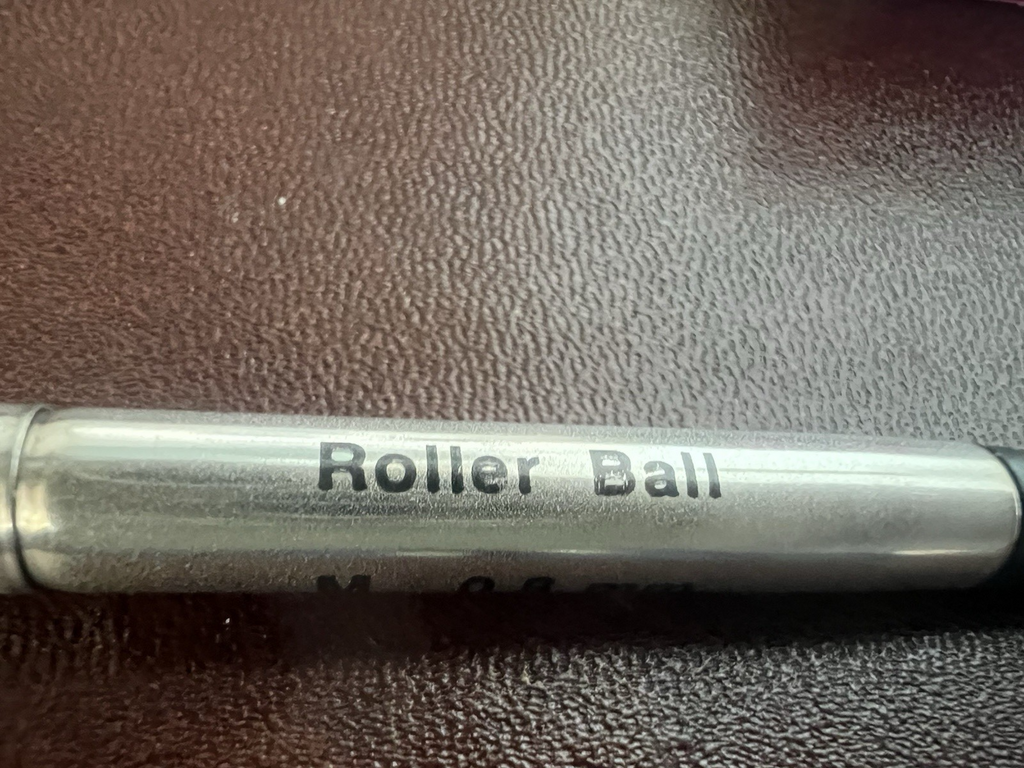 🔴 PARKER refill penna Roller Ball NERO M 8JE 3 pezzi ricarica ricambio
