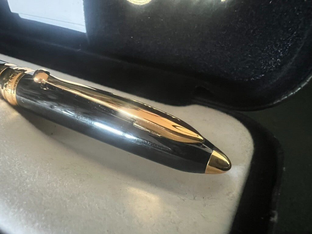 Colibri' Stylo-Plume Stylo à Plume Laque Noire Profiles Dorés M Avec Converter 