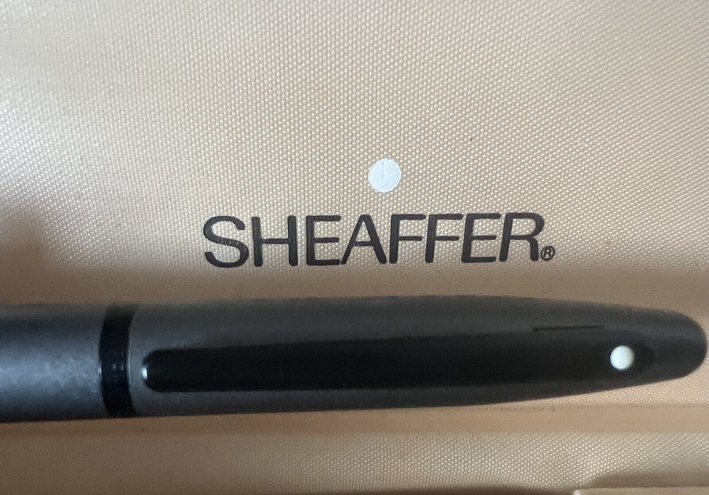 Sheaffer Pen Fountain Pen Lacquer Grey Barrel Shotgun Cartridge Pen (M)