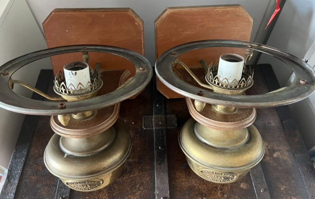 SS Grand River 1873 Saint Louis Laiton Lampes Industrial Vintage wall light 