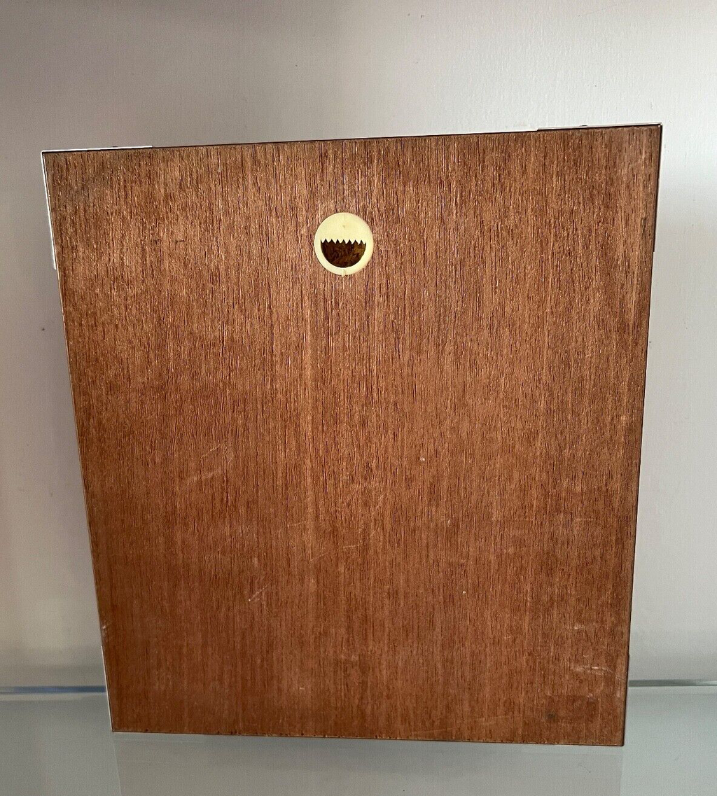🔴 STAVER orologio parete muro barca metallo legno nautico oblò quarzo vintage