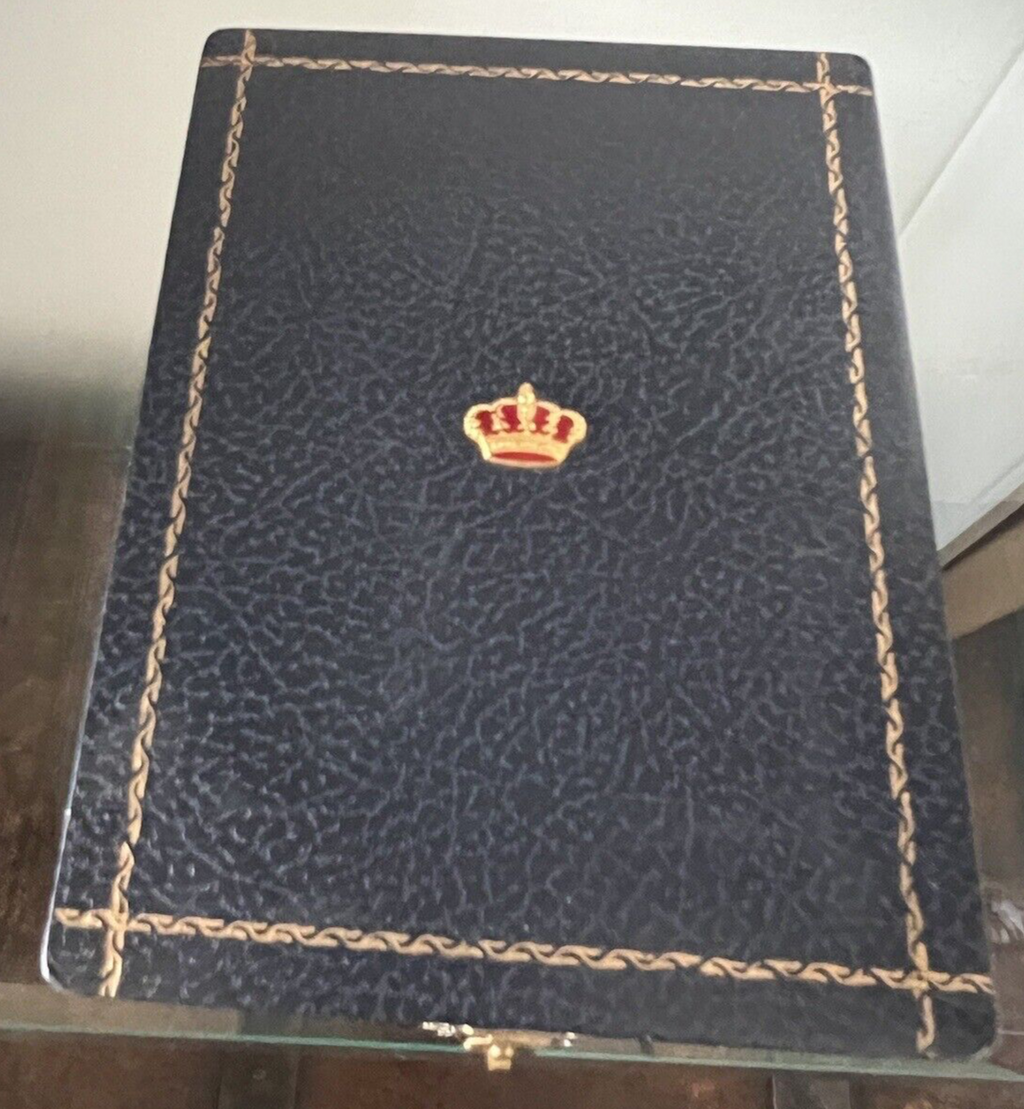 🔴 CEJALVO CRUZ scatola moneta medaglia stemma corona reale Spagna 12 h 17