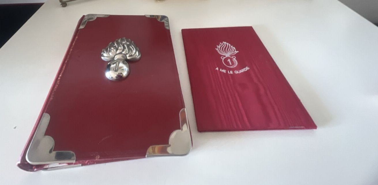 🔴 Vintage Tagebuchhalter des sardischen Granatier-Regiments Rom für mich – Die Garde 