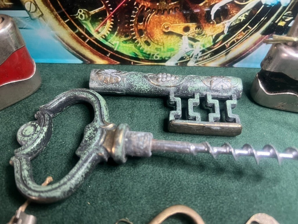 🔴 LUCCHETTI portachiavi apri bottiglie e chiavi da collezione lotto vintage