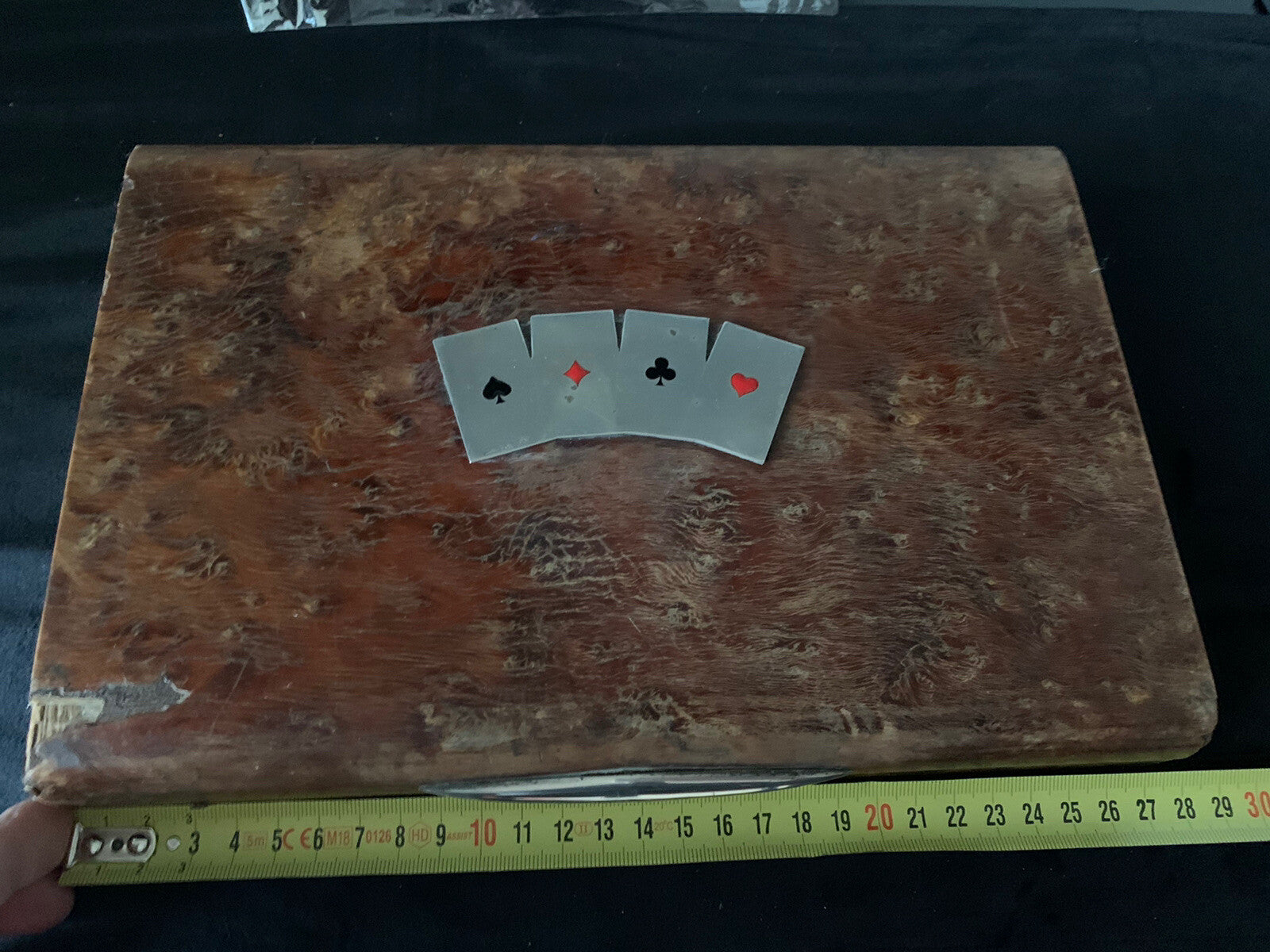 🔴 CARTE GIOCO REPUBBLICA 1951 francesi scatola sigle ARGENTO vintage