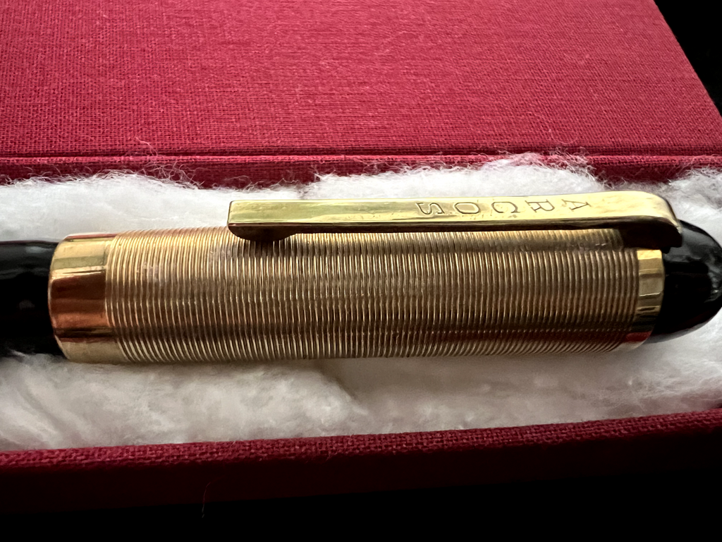 🔴 ARCOS vintage lever-action fountain pen WRITES from 1930 