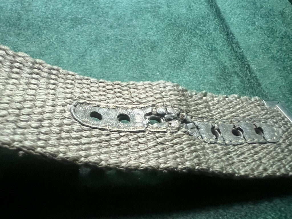 🔴 SWATCH orologio polso chrono CORAGGIOSO verde militare cinturino tessuto