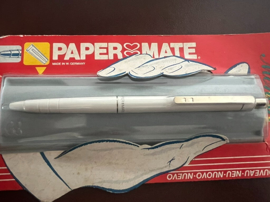 Papermate Stift Kugel Monogramm Weiß Mit Im Feld Vintage