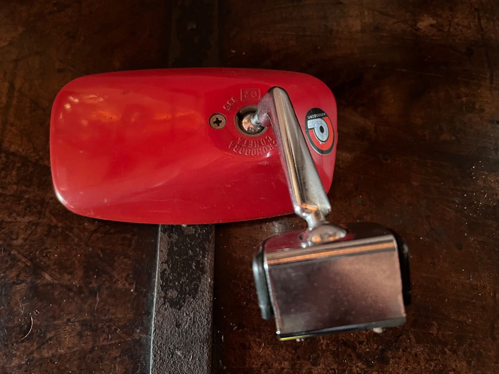 Rétroviseur Cromodora Comète Latéral III e2 335 Rouge