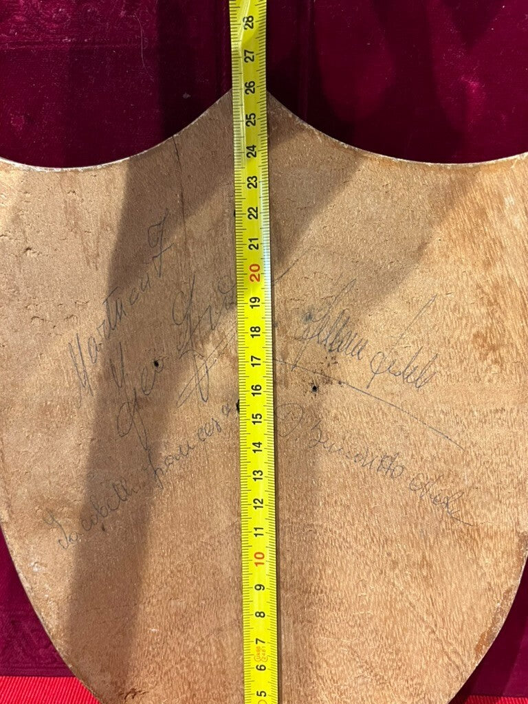 🔴 Crest ARSENALE MILITARE MARITTIMO DI TARANTO scudo legno bronzo massiccio