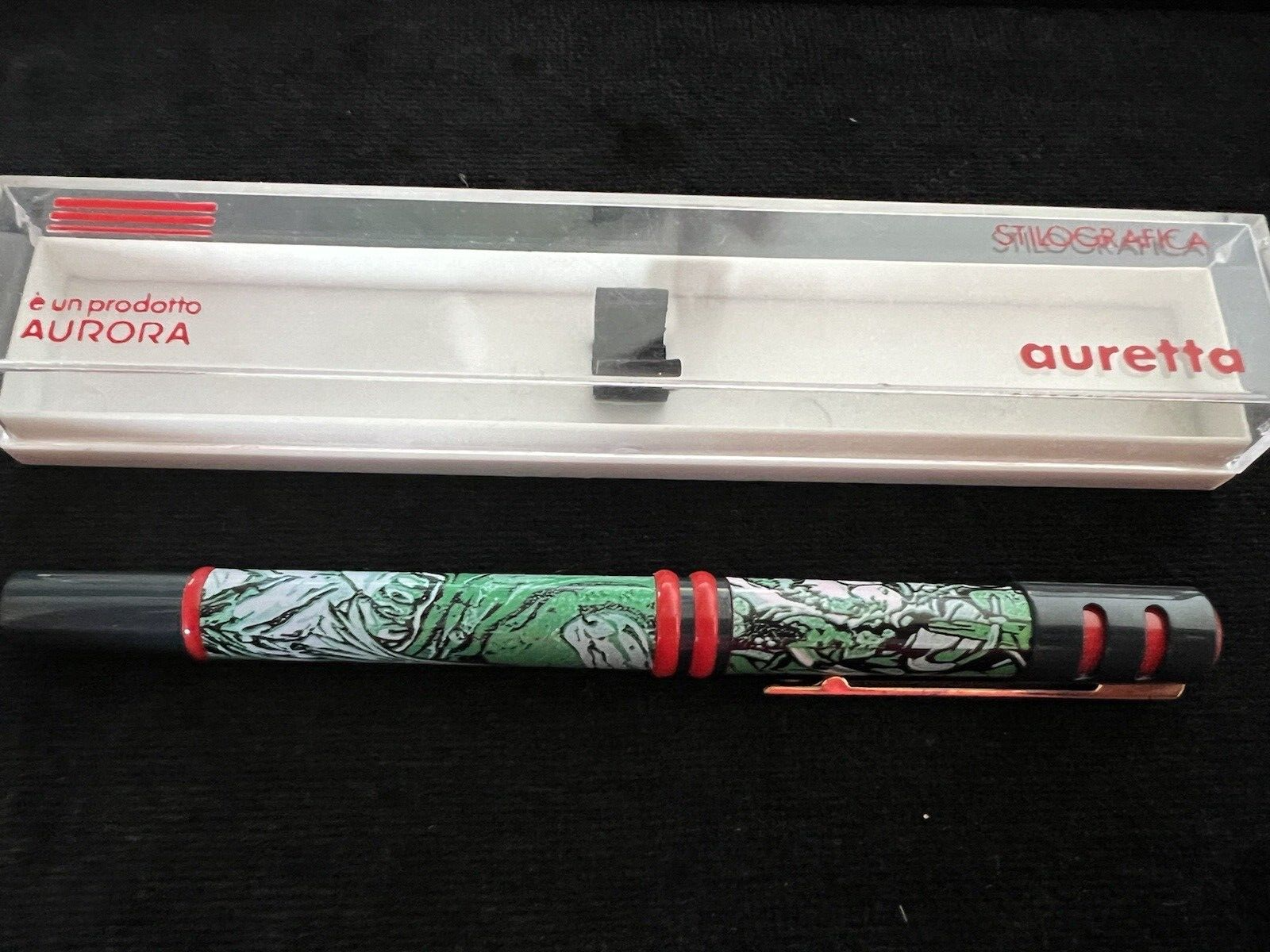 Auretta Stylo-Plume Stylo à Plume par Aurora Feuilles Jungle Cartouche Vintage