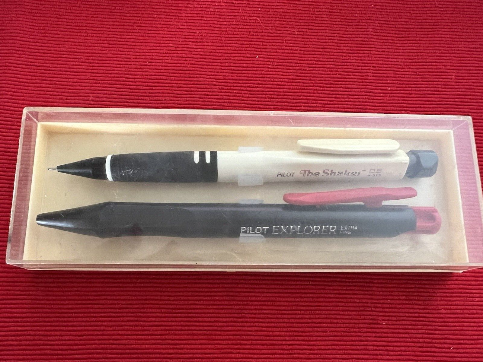 🔴 PILOT penna sfera EXPLORER nera matita meccanica THE SHAKER 0,5 vintage