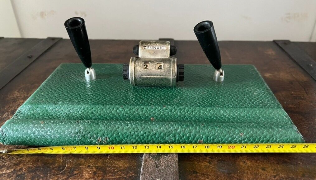 🔴 Base penna sfera stilografica stiloforo porta penna scrivania calendario