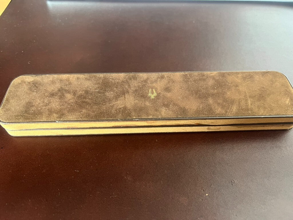 BULOVA Boîtier Boîte Montre Coffret Housse Floqué Marron Vintage