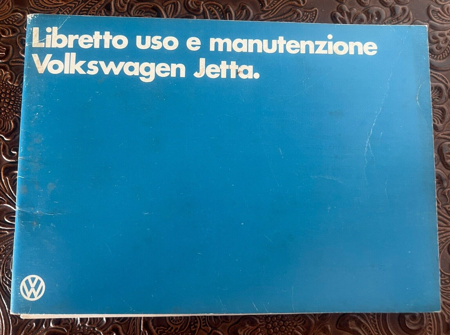 Volkswagen Jetta Booklet Car Use Maintenance Italian Original Vintage