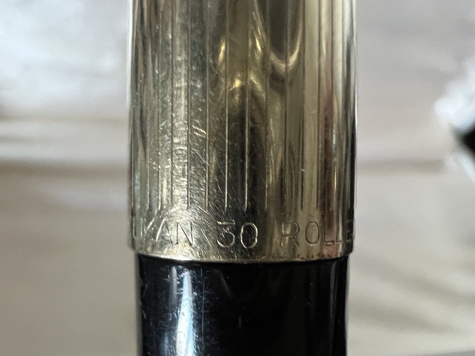 🔴 PELIKAN 30 penna stilografica placcata oro pennino ORO 14k cartuccia scrive