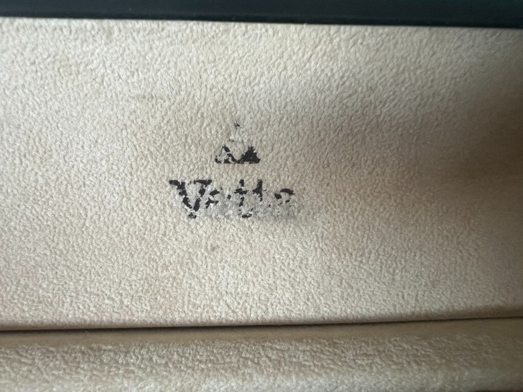 🔴 VETTA box scatola orologio uomo rigida marrone vintage