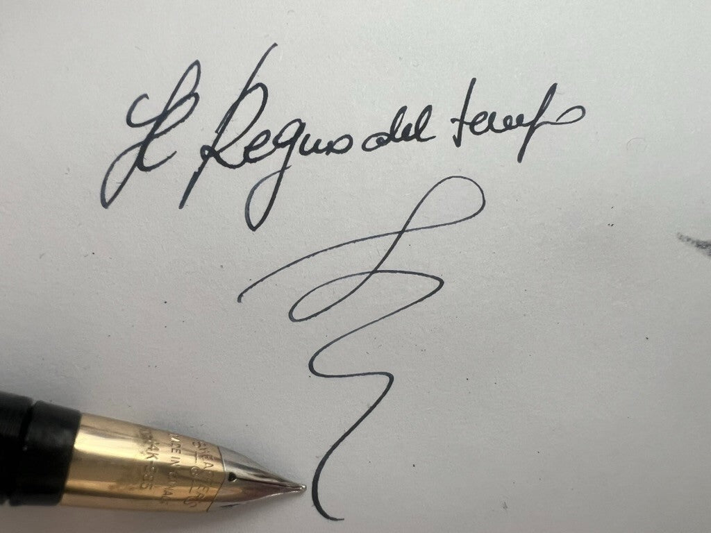 PLUMA ESTILOGRÁFICA SHEAFFER CP H-M CON PUNTA DE ORO SNORKEL VINTAGE