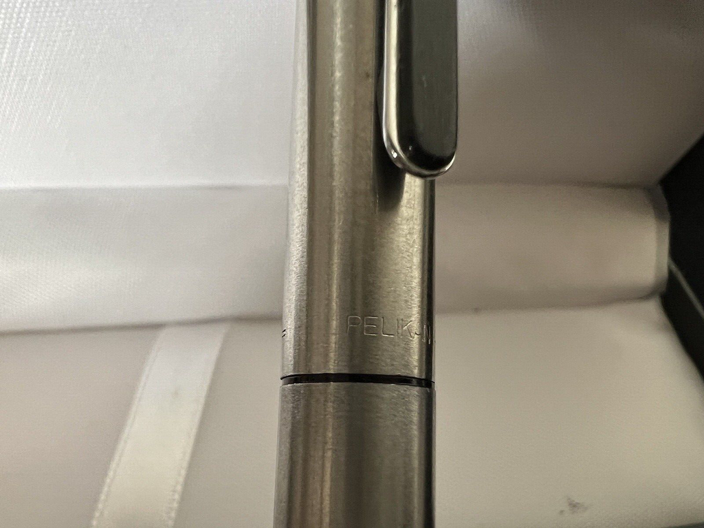 🔴 PELIKAN penna stilografica AG AIRPEN cromata cartuccia SCRIVE vintage