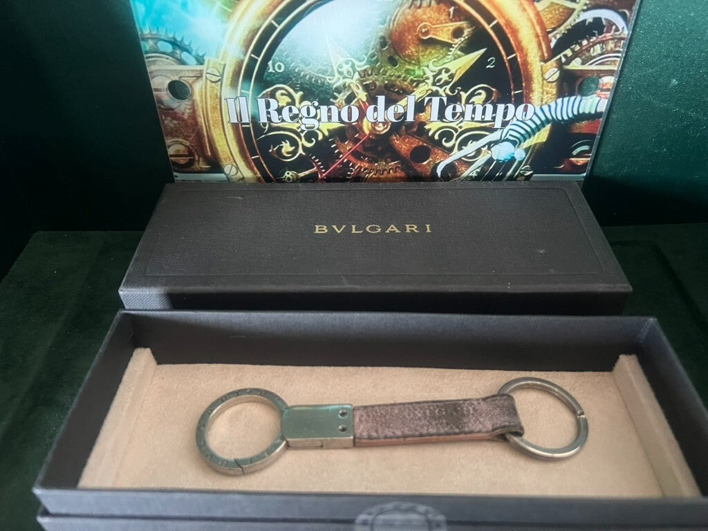 Bulgari Keyring Woman With Rings Side L 13 CM With Case Vintage