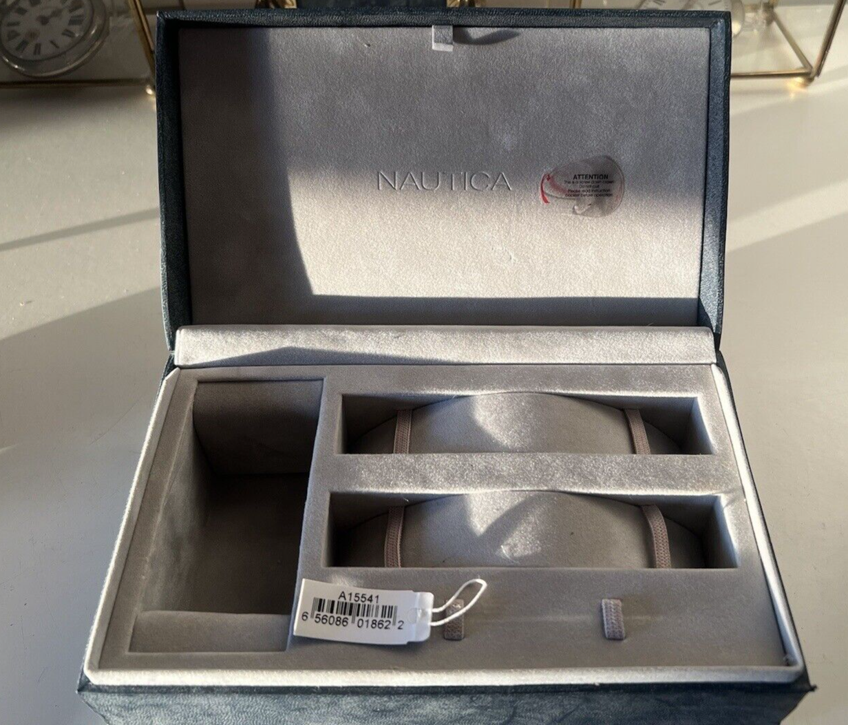 🔴 NAUTICA box scatola orologio A15541 COMPLETO lusso vintage