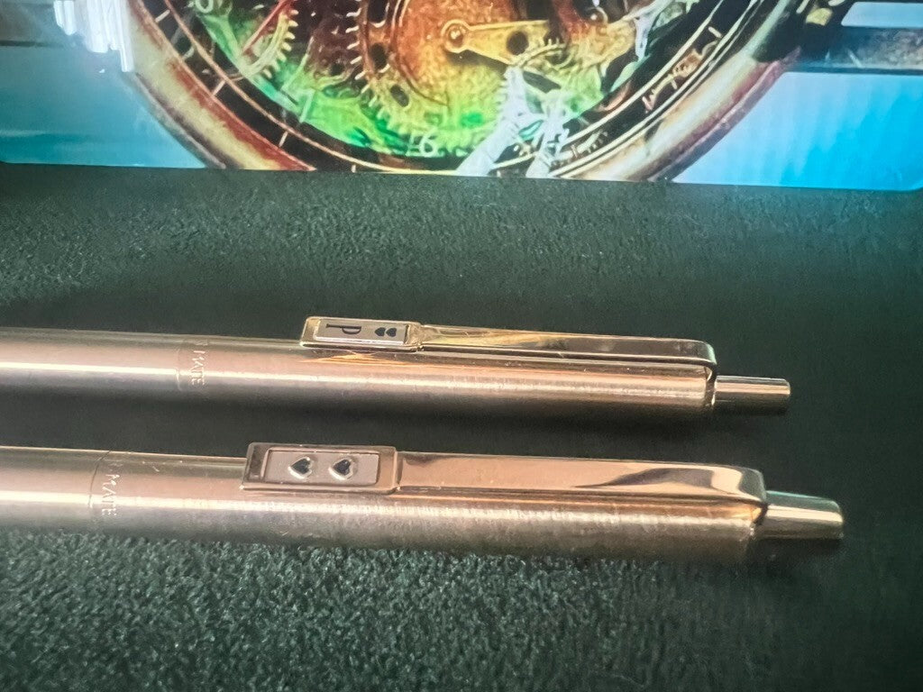 🔴 PAPERMATE penna sfera e matita meccanica metallo dorate mai usate vintage