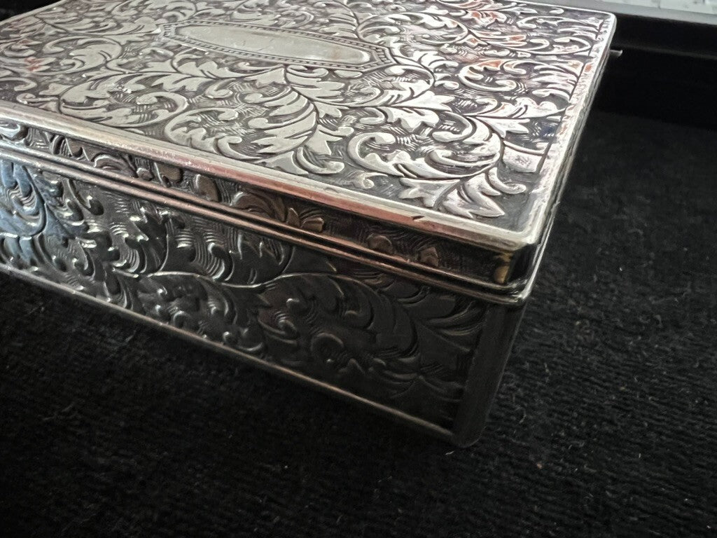 🔴 TOBACCO CASE cigarette case chiseled internal concave original LIBERTY 1900 