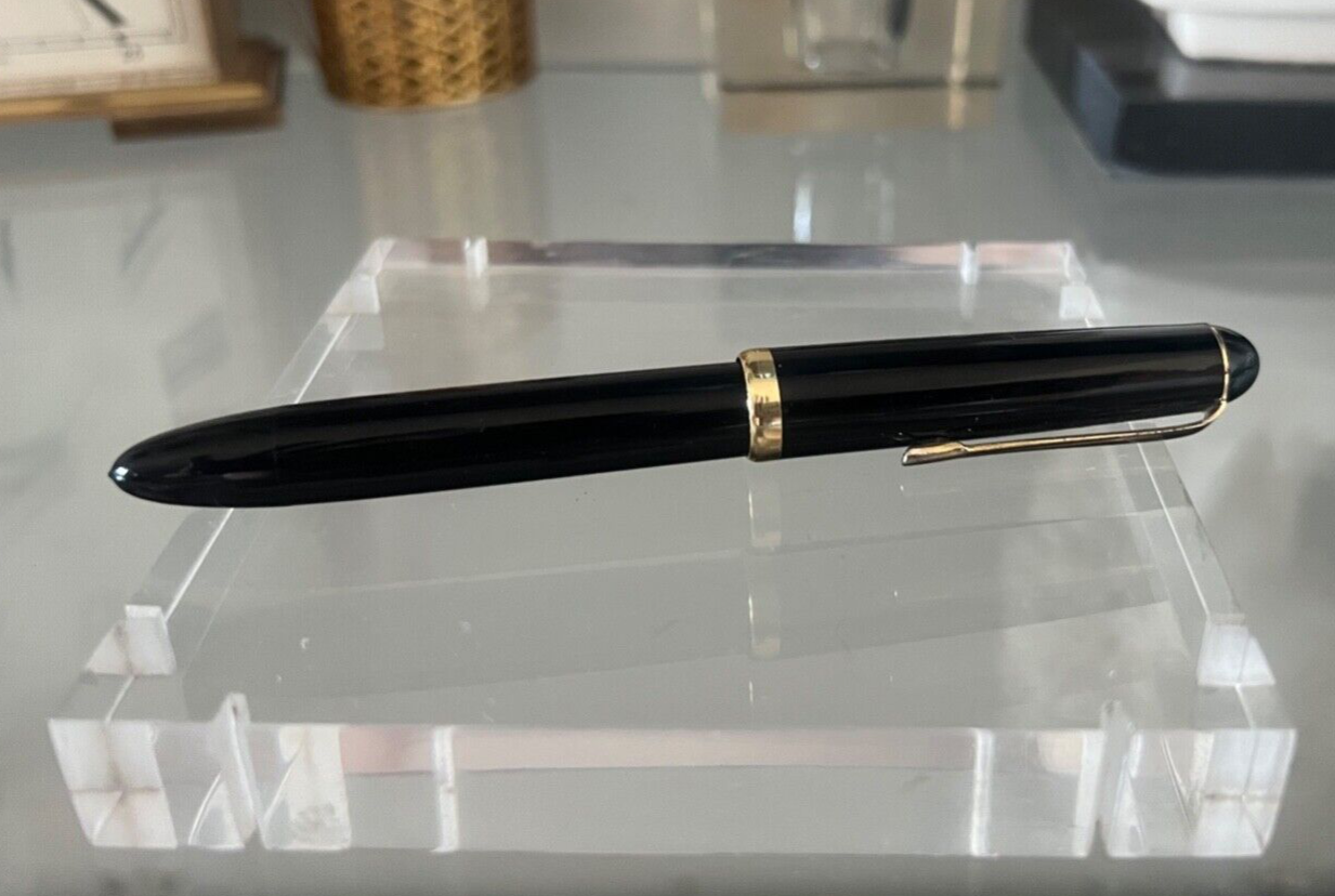 Luxor Pen Fountain Pen Piston Functional Black Vintage Years 1960