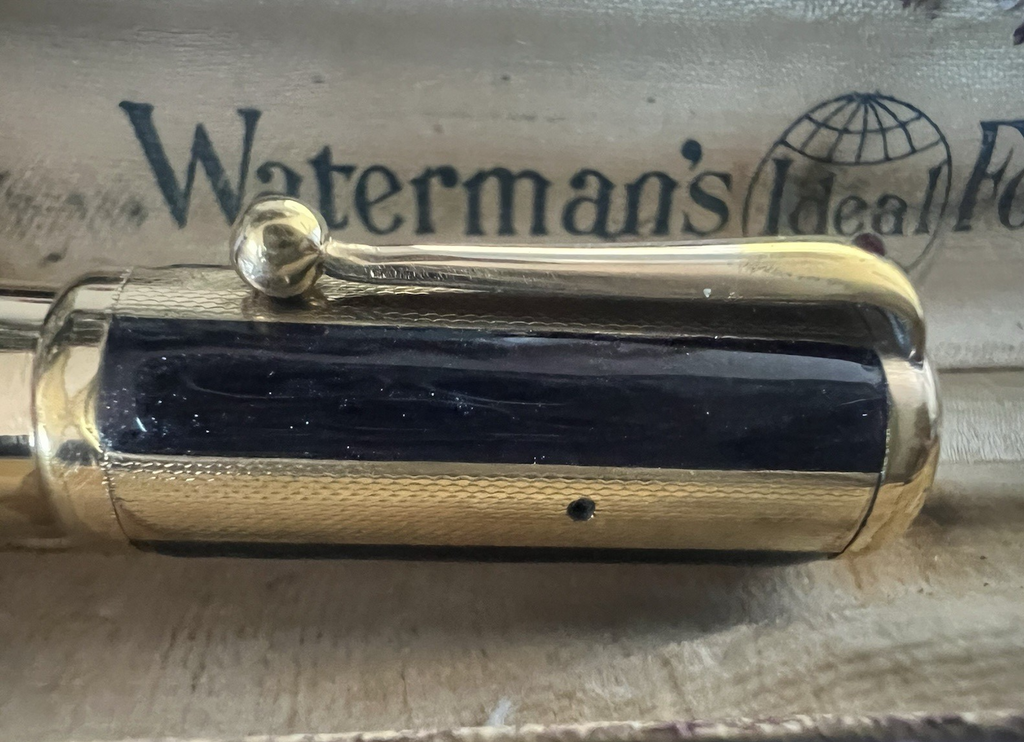 🔴 WATERMAN'S penna stilografica retrattile mosaico ONICE funziona vintage A