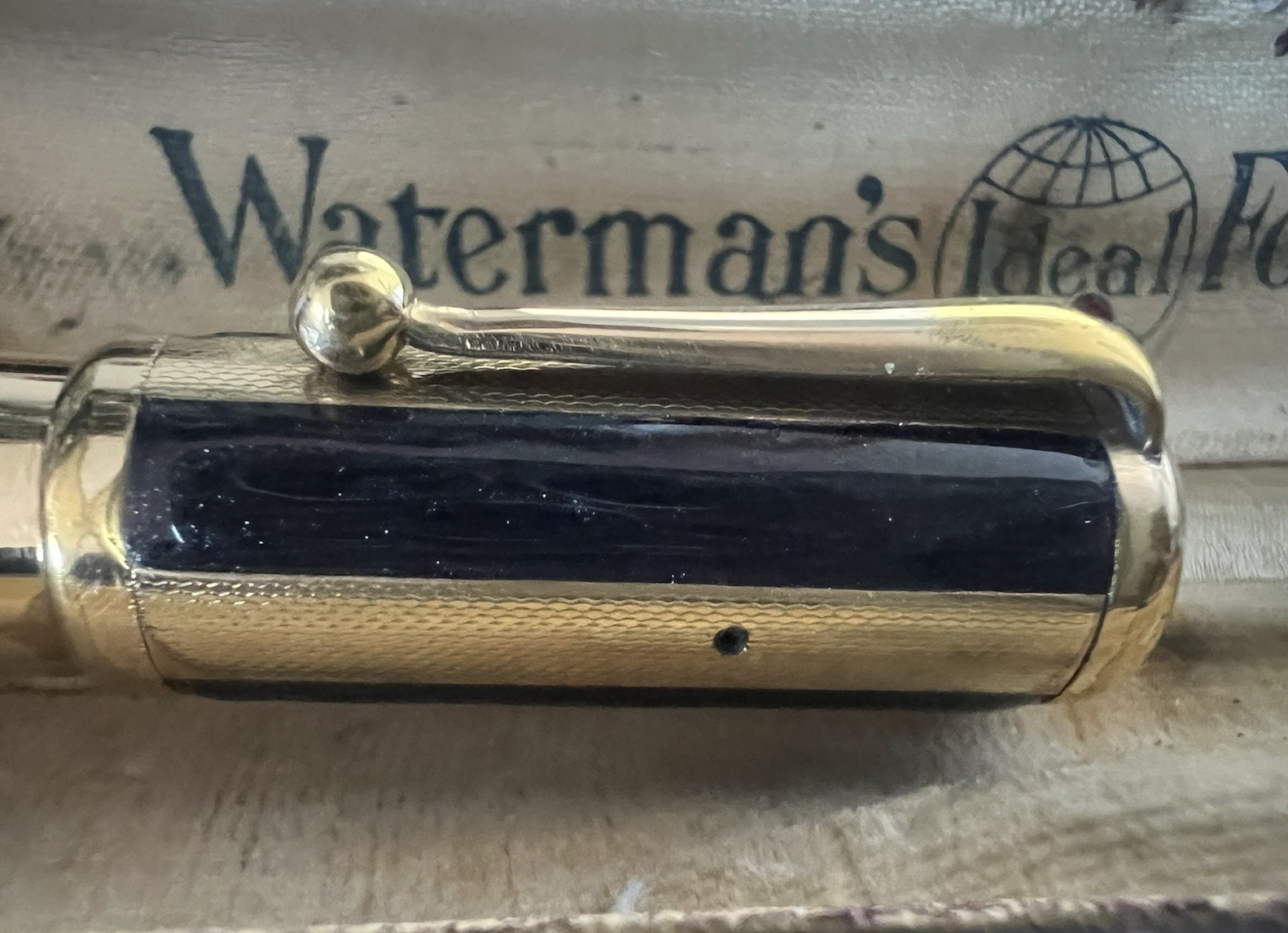 🔴 WATERMAN'S penna stilografica retrattile mosaico ONICE funziona vintage A