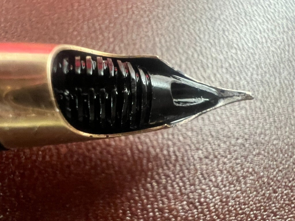 DER SHEAFFER Stift Füllfederhalter CP H-M Feder Gold Snorkel Fill Schreibt