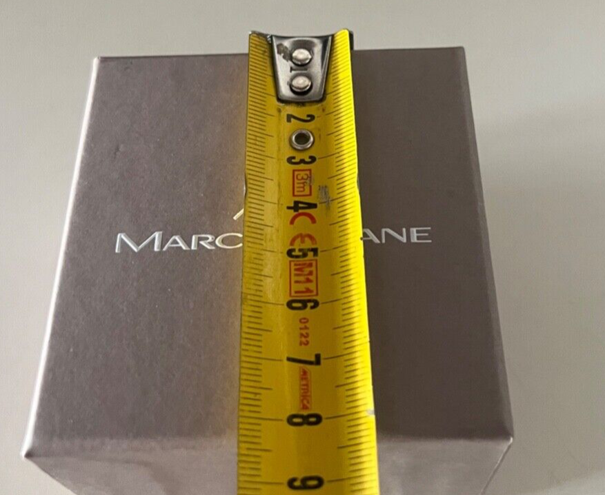🔴 MARCELLO PANE scatola ciondolo, gioiello 8 x 8 h 7,5 COMPLETO