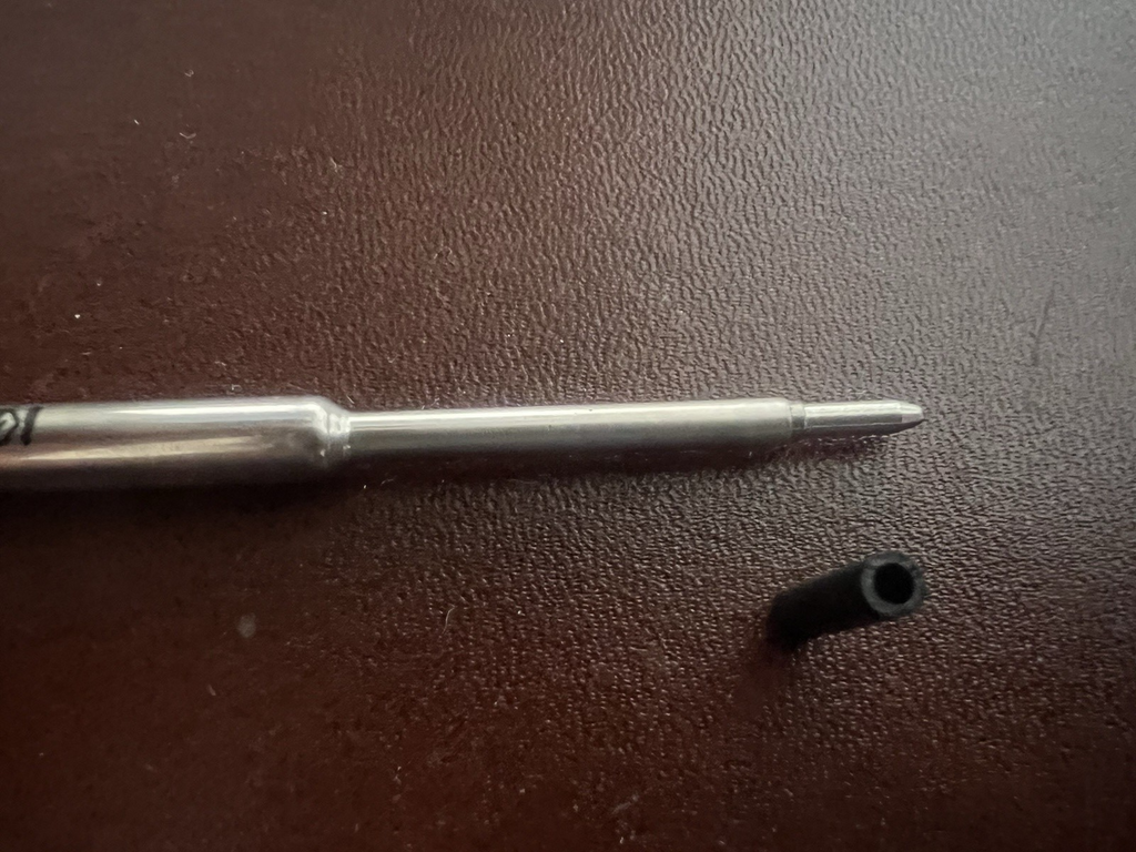 🔴 WATERMAN refill penna sfera inchiostro NERO Medio ricarica ricambio 2 PEZZI