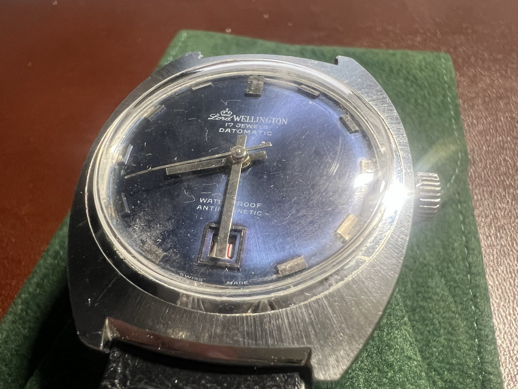 🔴 LORD WELLINGTON orologio uomo carica manuale Datomatic vintage