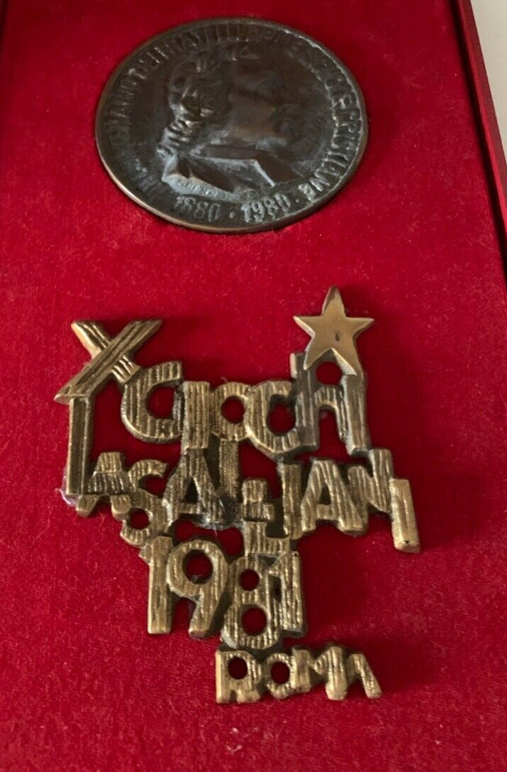 🔴 Medaglia Giochi Lasalliani 1981 Roma scultore di Brenno Bettini