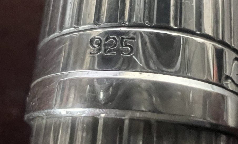 🔴 LECCE PEN penna stilografica ARGENTO 925 MASSICCIO iridium M forte peso