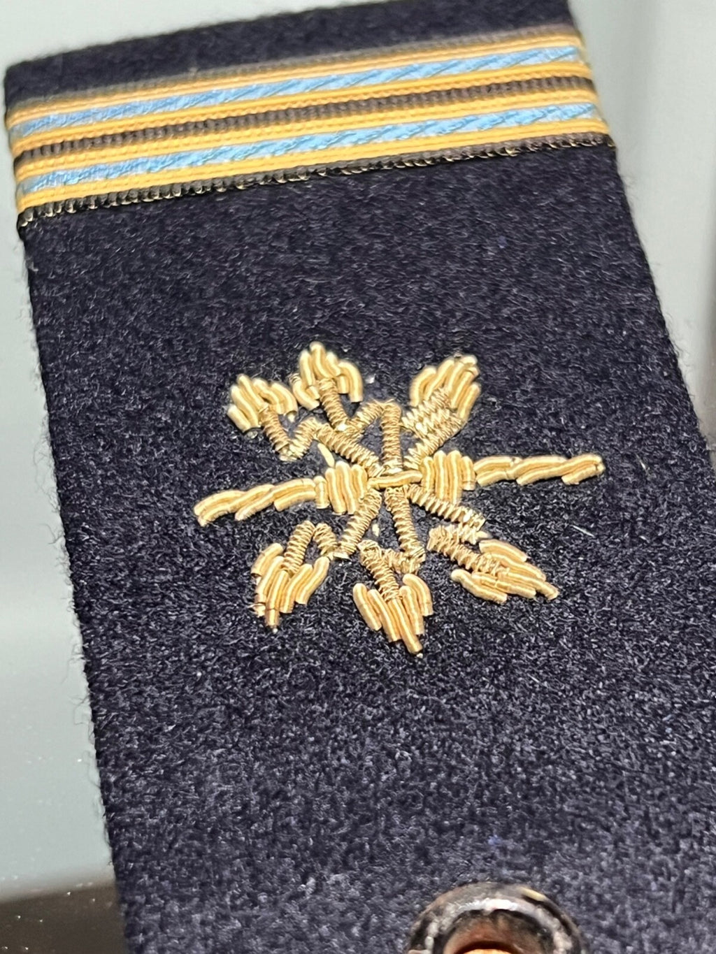 Marine Militaire Bretelles Vêtement 2 Classe Opérateur Radio Tissu Originales